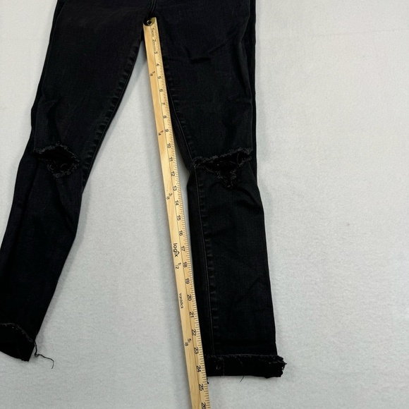 Abercrombie And Fitch Super Skinny Jeans Womens Size 28/6S Black High Rise Stret - Picture 9 of 13